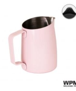 450cc 斜口拉花缸-牡丹粉紅(圓嘴)