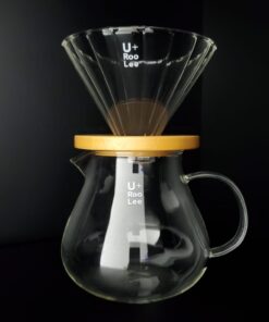 玻璃滴頭和咖啡燒杯套裝